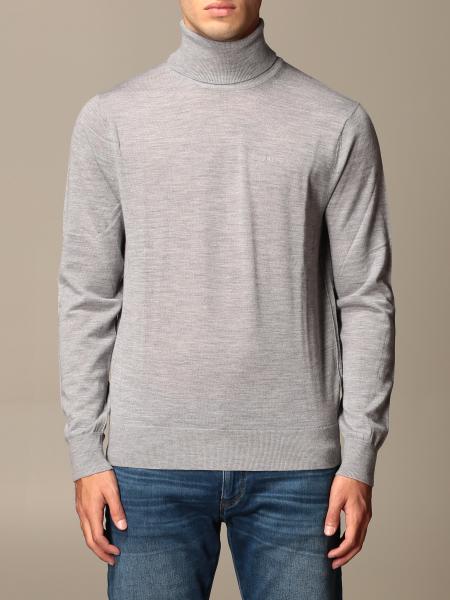 ARMANI EXCHANGE: Basic wool turtleneck - Grey | Armani Exchange sweater ...