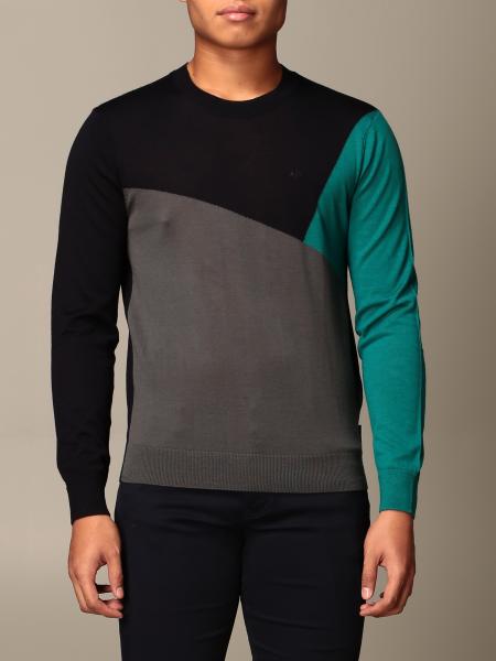 blue armani jumper