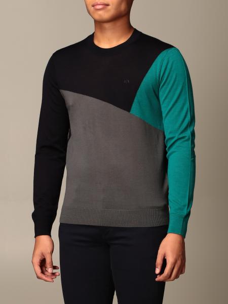 blue armani jumper