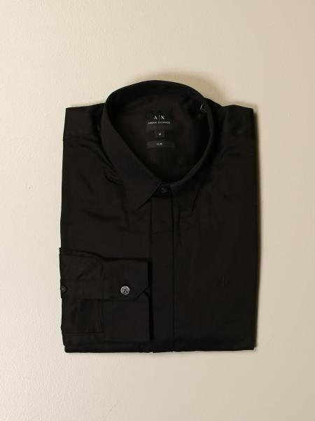 Camicia Armani Exchange in popeline stretch
