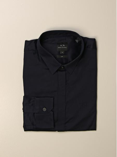 Camicia Armani Exchange in popeline stretch