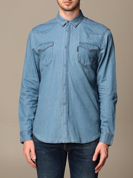 Camicia di jeans Armani Exchange con tasche a toppe