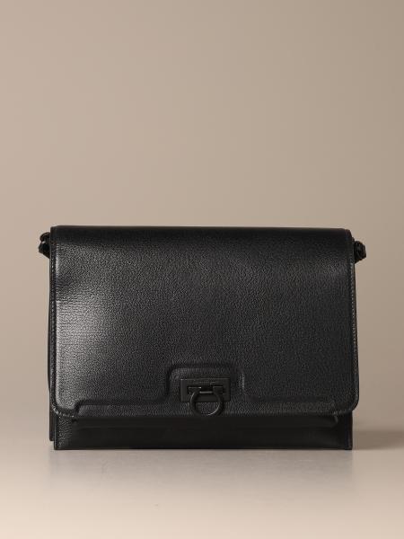 SALVATORE FERRAGAMO: Trifolio leather shoulder bag with 