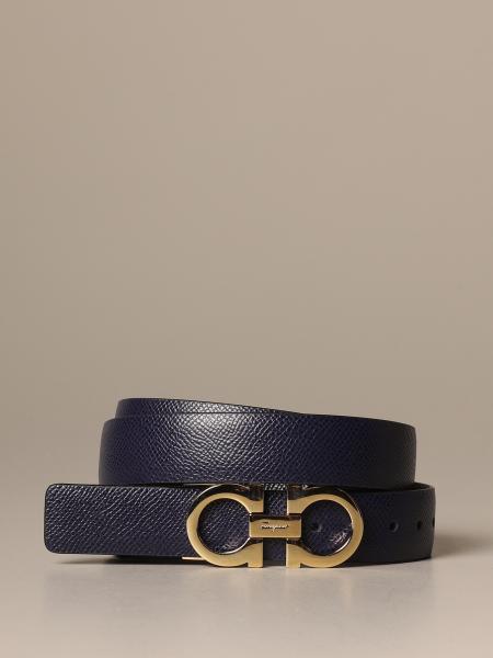 Gancini Reversible Leather Belt in Multicoloured - Ferragamo