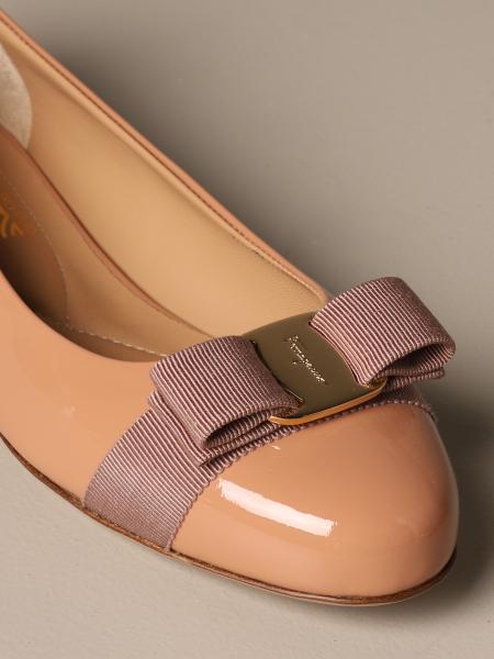 salvatore ferragamo women's varina patent ballet flat