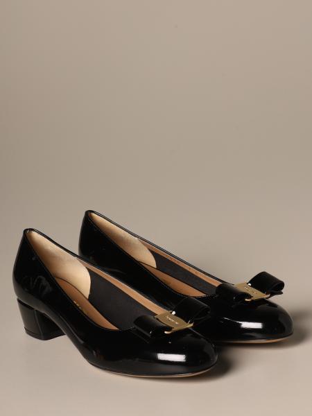 salvatore ferragamo heels with bow