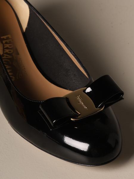 ferragamo stacked heel