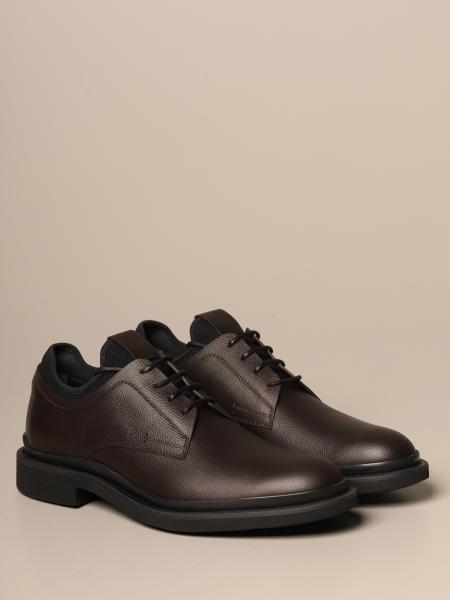 TOD'S: derby in hammered leather with neoprene sock | Brogue Shoes 