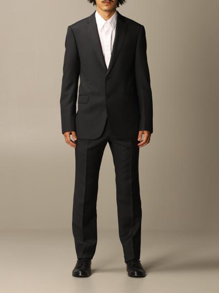 Emporio Armani Outlet Suit In Virgin Wool 245 Gr Drop 7 Suit Emporio Armani Men Black Suit Emporio Armani 91vmeb 91565 Giglio En