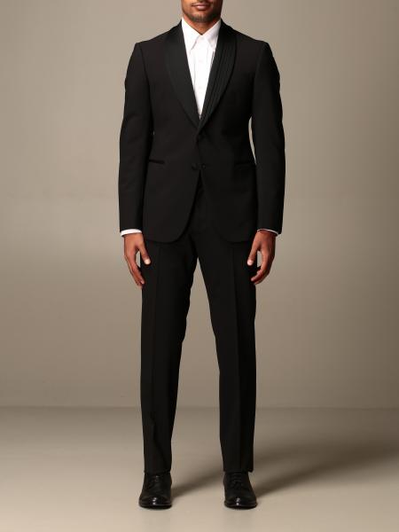 Emporio Armani Outlet: tuxedo suit drop 7 - Black | Emporio Armani suit ...