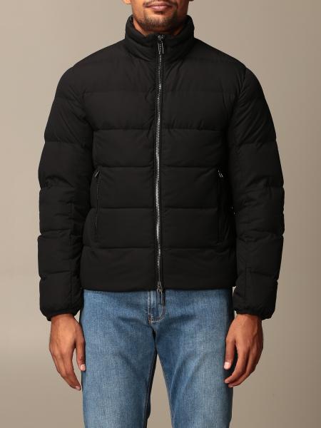 EMPORIO ARMANI: quilted down jacket - Black | Emporio Armani jacket ...