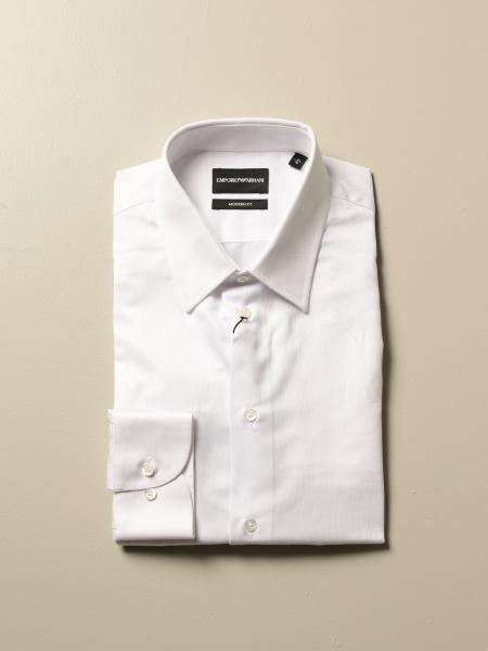 Camicia Emporio Armani in cotone con collo italiano