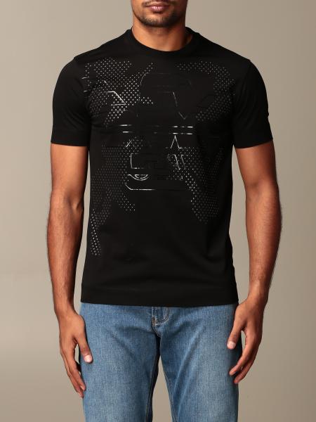 Emporio Armani Outlet: t-shirt for men - Black | Emporio Armani t-shirt  6H1TG2 1JTUZ online on 