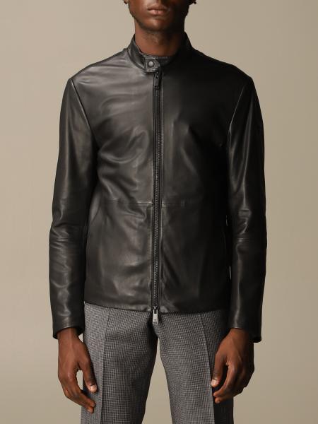 Chiodo Emporio Armani in pelle di agnello
