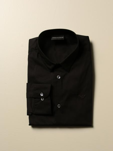 Camicia Emporio Armani in cotone stretch basic