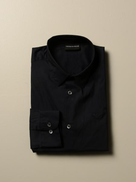 Camicia Emporio Armani in cotone stretch basic