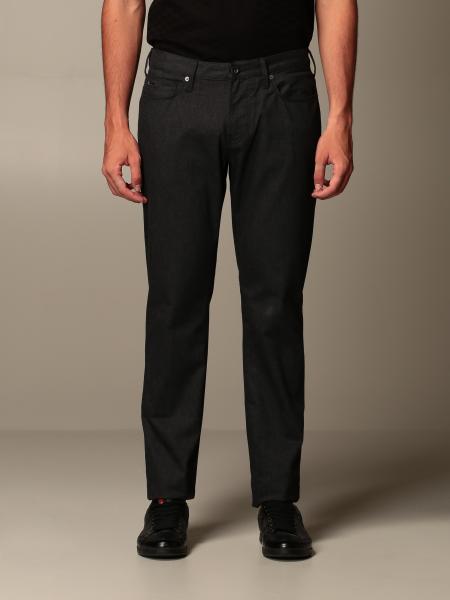 Emporio Armani Trousers With Elastic Waist, in Black for Men | Lyst UK