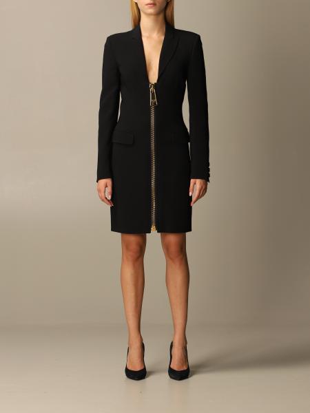 Abito Moschino Couture in cady con big zip