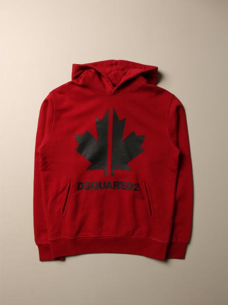 Dsquared2 Felpa Bianca Con Logo Per Bambino DQ3185-D0094-DQ100 main image 1