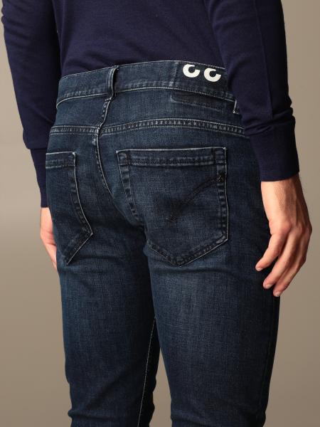 Dondup Outlet: George jeans in denim used slim stretch bottom 17 - Blue ...