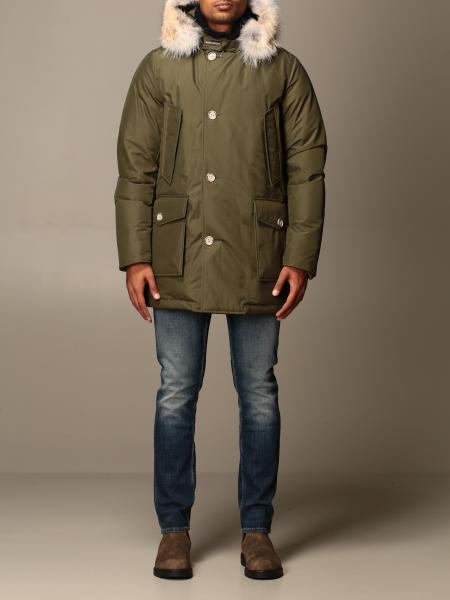 Onzeker krant Begrafenis Woolrich Outlet: Arctic parka with hood and fur edges - Military | Woolrich  jacket WOOU0270MR UT0108 online on GIGLIO.COM