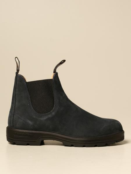 navy blundstone boots