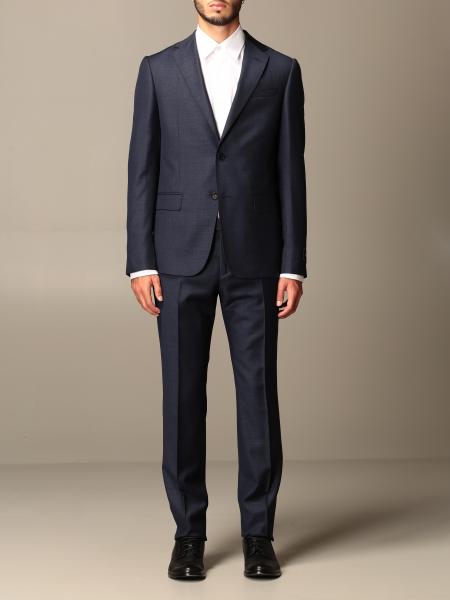 Z Zegna Outlet: single-breasted suit in 260 gr wool drop 8 - Blue | Z ...