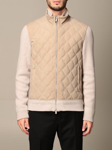 Zegna Outlet: Ermenegildo jacket in suede and cashmere - Beige | Zegna ...