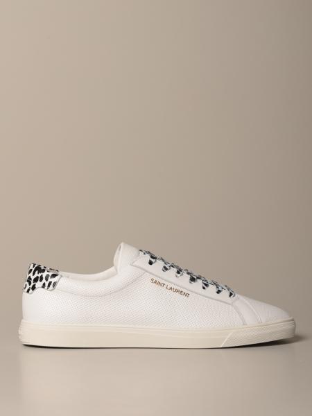 SAINT LAURENT: Andy sneakers in perforated leather | Sneakers 