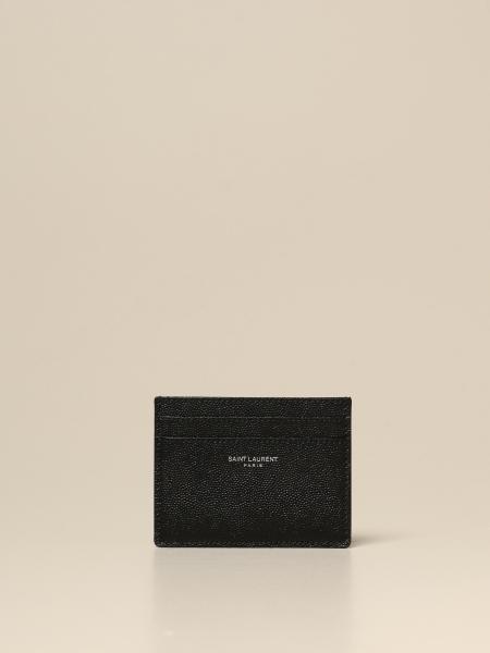 SAINT LAURENT: wallet for man - Black  Saint Laurent wallet 375946BTY0N  online at