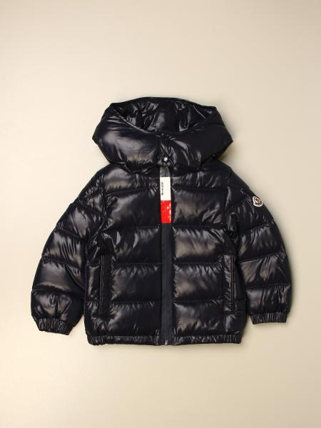 MONCLER: Dumon glossy hooded down jacket - Navy | Moncler jacket ...