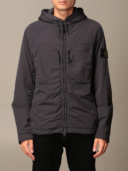 STONE ISLAND: Confort tech jacket - Charcoal | Stone Island jacket