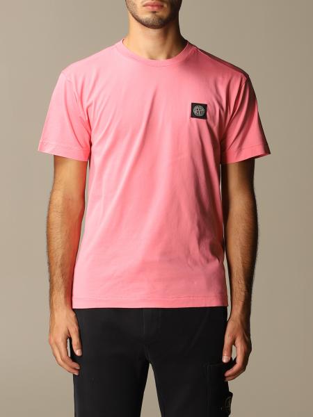 stone island pink tshirt