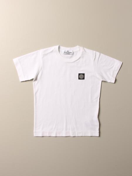 white stone island shirt