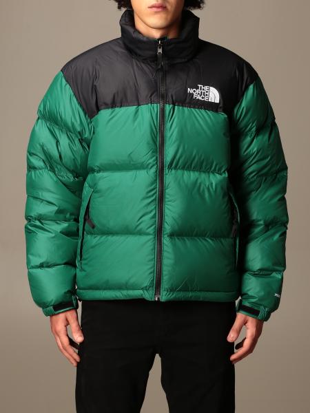 THE NORTH FACE: Nuptse bicolor down jacket - Green | The North Face ...