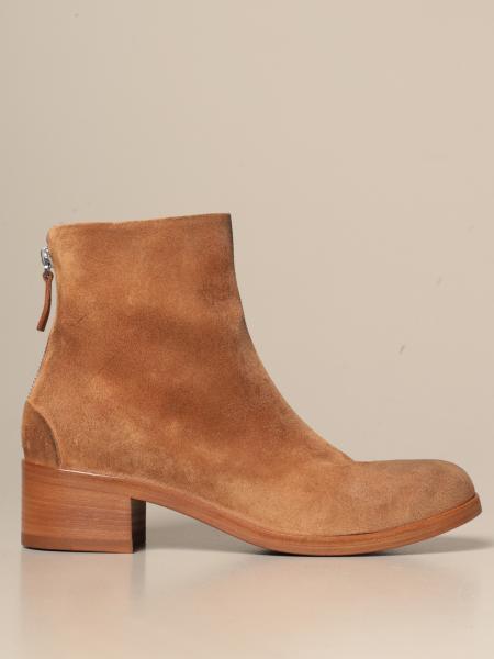 tan suede flat booties