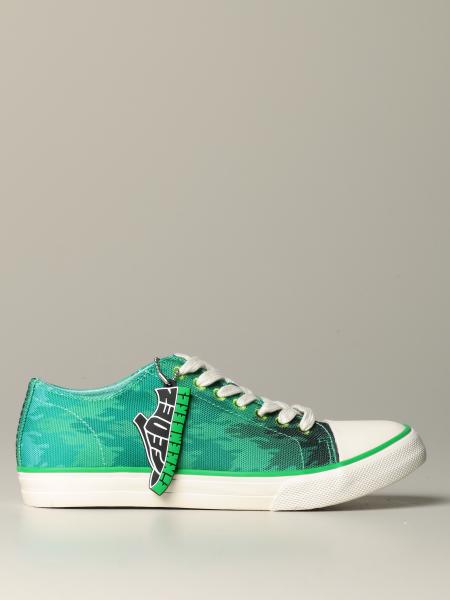 Bikkembergs per Fedez Finnie sneakers in canvas with a printed flame