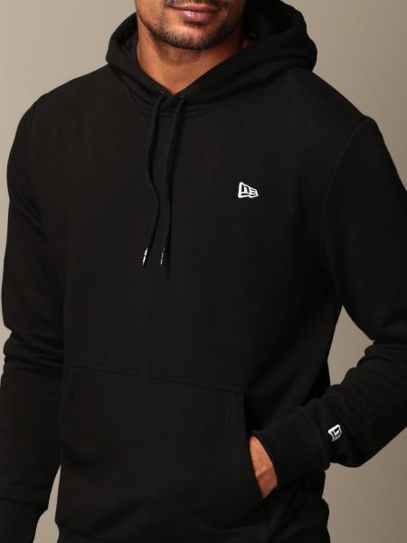 NEW ERA: sweatshirt in cotton with logo - Black | New Era sweatshirt ...