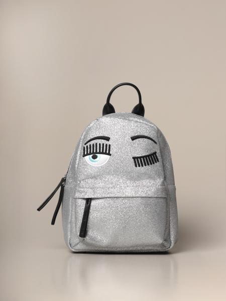 CHIARA FERRAGNI: glitter backpack with eyes flirting embroidery ...