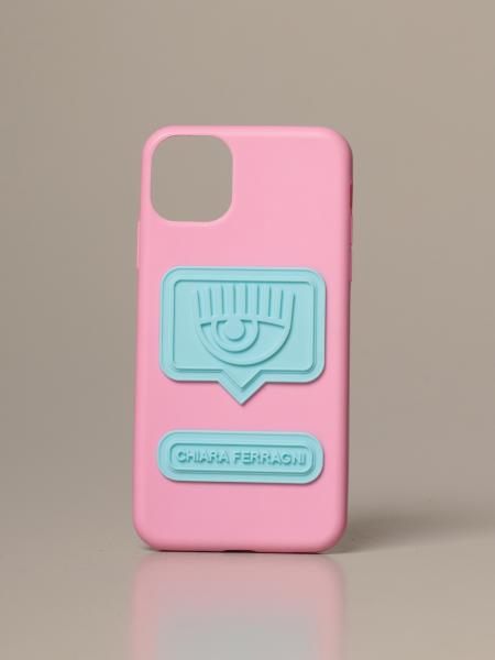 Cover Iphone 11 Pro Max Chiara Ferragni in silicone con logo eyelike