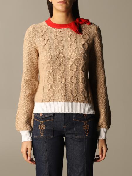 Be Blumarine: Crewneck with coillege bow