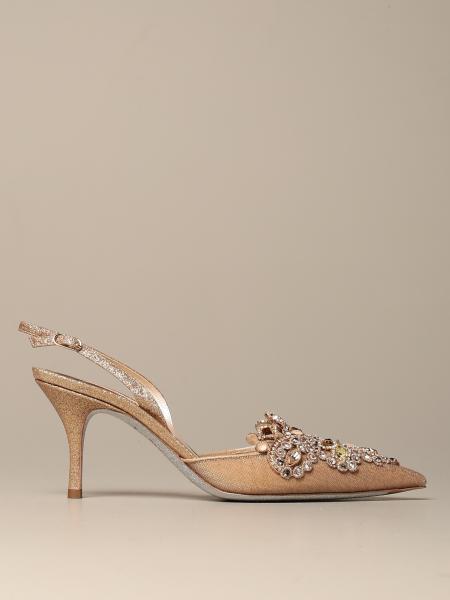Slingback Veneziana René Caovilla con cristalli e pietre