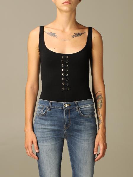 Body Limbe Pinko in maglia con criss cross