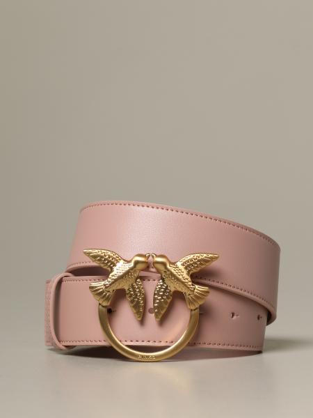PINKO: Berry Simply leather belt with Love Birds buckle | Belt Pinko