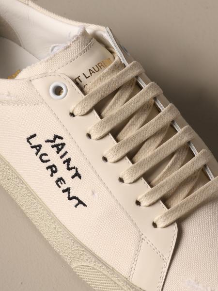 SAINT LAURENT: Court Classic SL/06 sneakers in canvas and leather