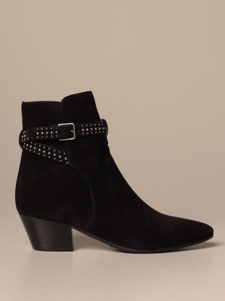 Saint Laurent donna: Stivaletto Texano Saint Laurant in camoscio