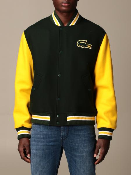at forstå volleyball Dyrt Lacoste L! Ve wool bomber jacket with logo