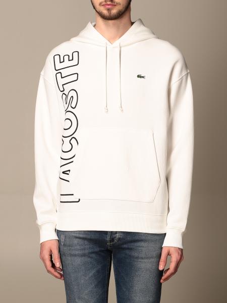 klynke ulæselig Latter LACOSTE L!VE: Lacoste L! Ve sweatshirt with hood and logo - White | Lacoste  L!Ve sweatshirt SH1441 online on GIGLIO.COM