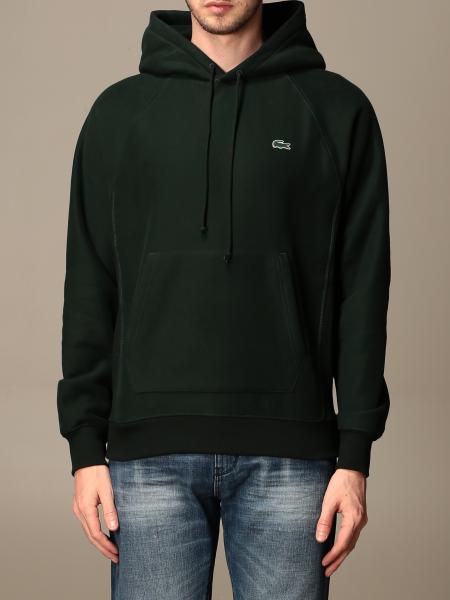 Lacoste L!Ve Outlet: sweatshirt for men - Green | Lacoste L!Ve ...