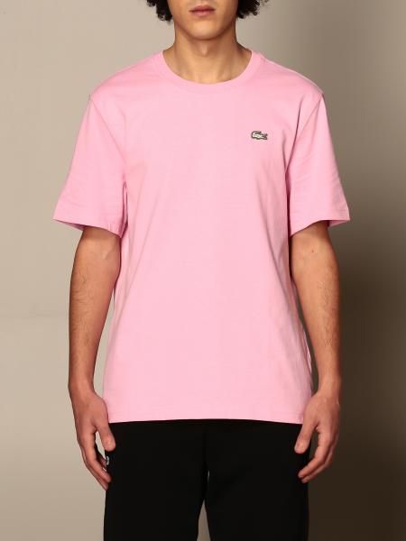Middelhavet Vurdering Brød Lacoste L!Ve Outlet: Lacoste L! Ve T-shirt with logo - Pink | Lacoste L!Ve t -shirt TH1267 online on GIGLIO.COM
